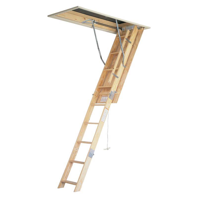 8 ft Ceiling Wood Attic Ladder P132283