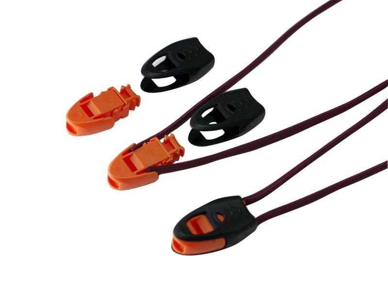 Black Zipper Pull Cord End 100 Pack S257