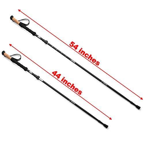 Carbon Fiber Folding Trekking Pole with Cork Grips S949