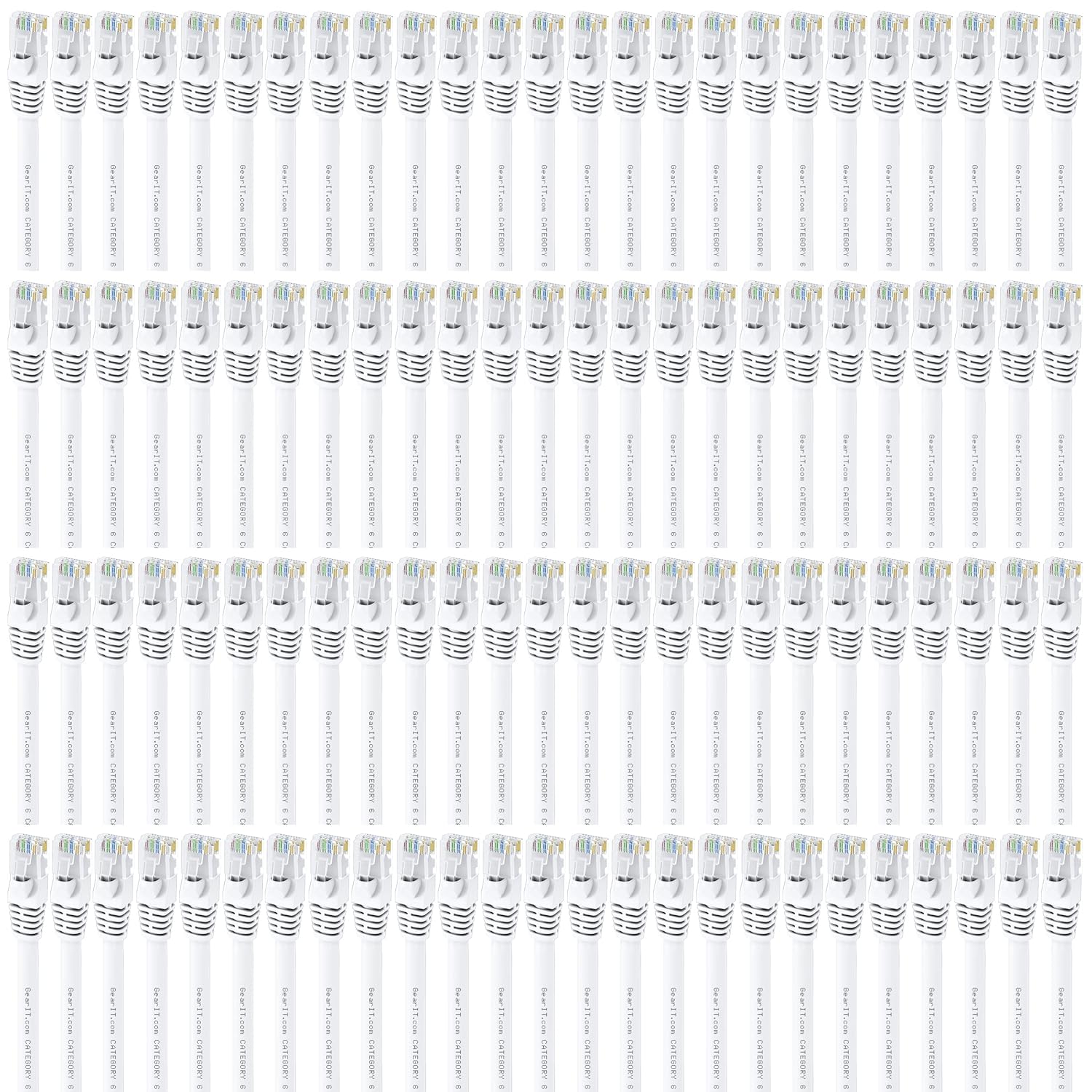 Blue Cat 6 Ethernet Cable 3 ft (100-Pack) L9959