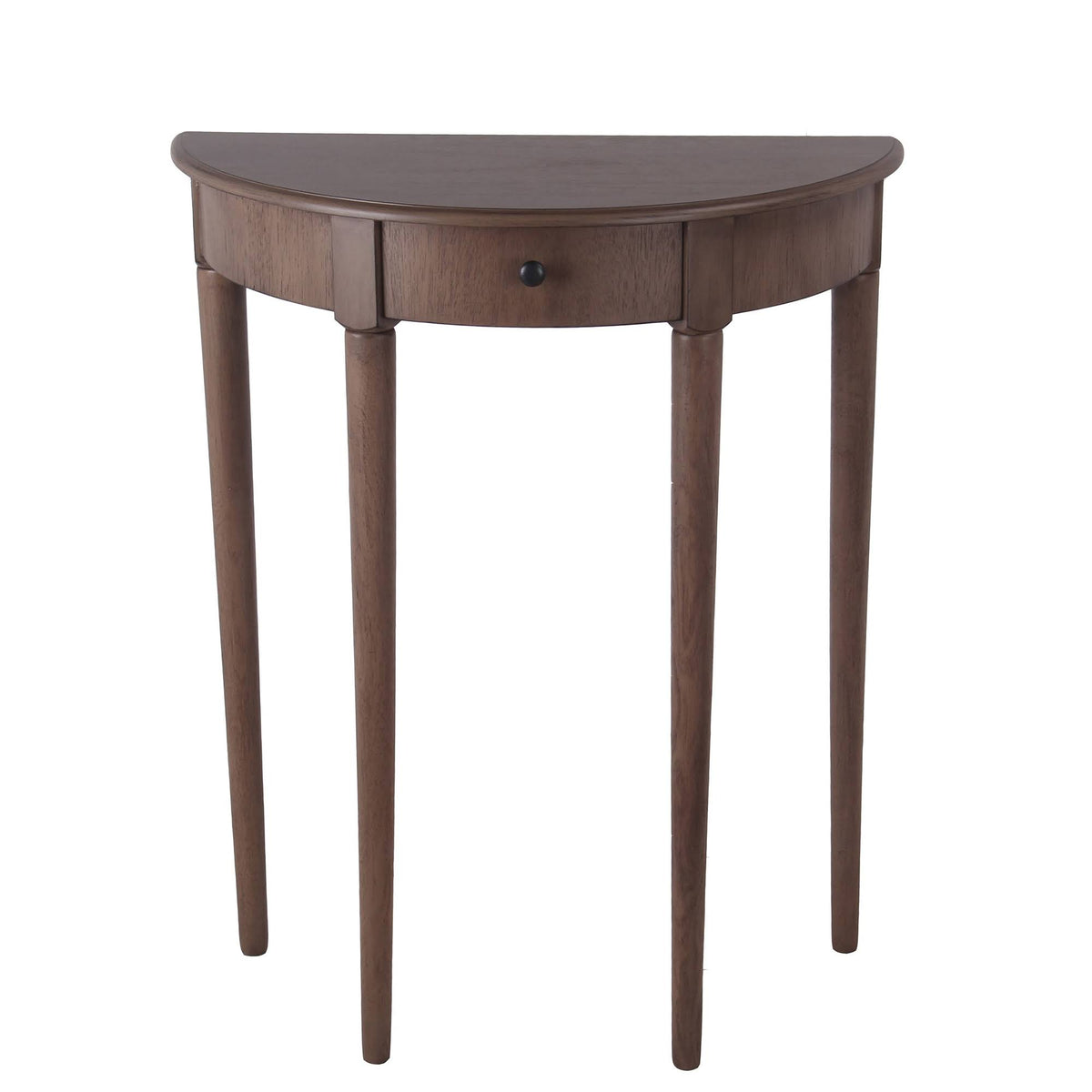 Sage Blue Half Moon Console Table with Round Legs A38378