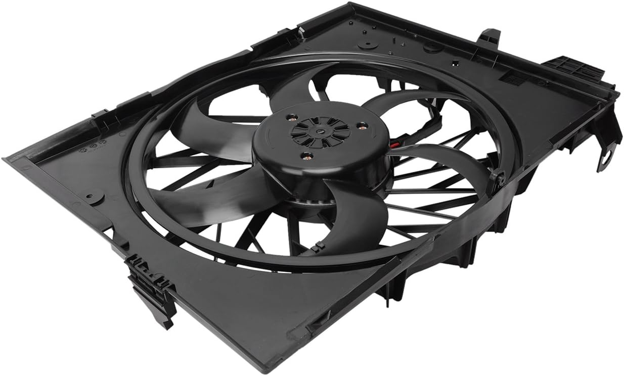 Radiator Cooling Fan Assembly Compatible with BMW E60 525i 530i 2004-2005 Y636