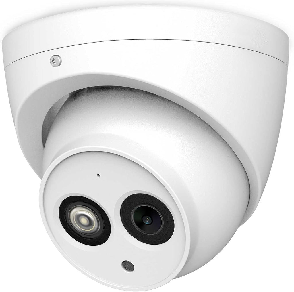 6MP PoE IP Security Camera Outdoor with Built-in-Mic, 3.6mm All-Metal Dome, 164ft IR Night Vision, IP67 H.265+ WDR 3D DNR G88192