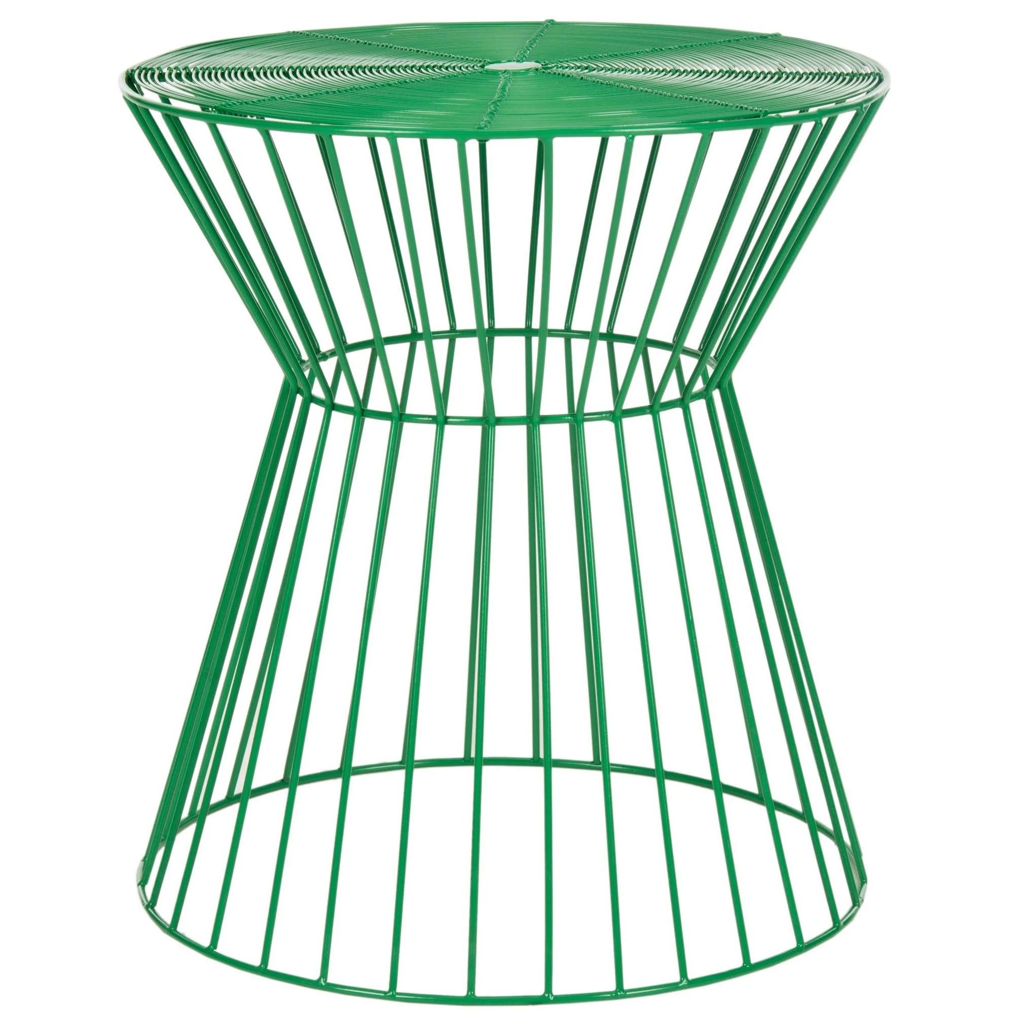 Green Iron Wire Stool R3643