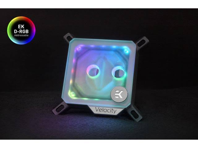 Nickel + Frosted Acryl Water Block M919