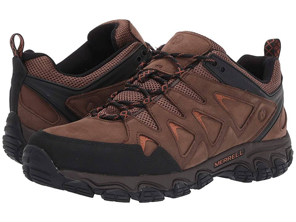 Men's Pulsate Leather Shoes, Size 12, Dark Earth O622342
