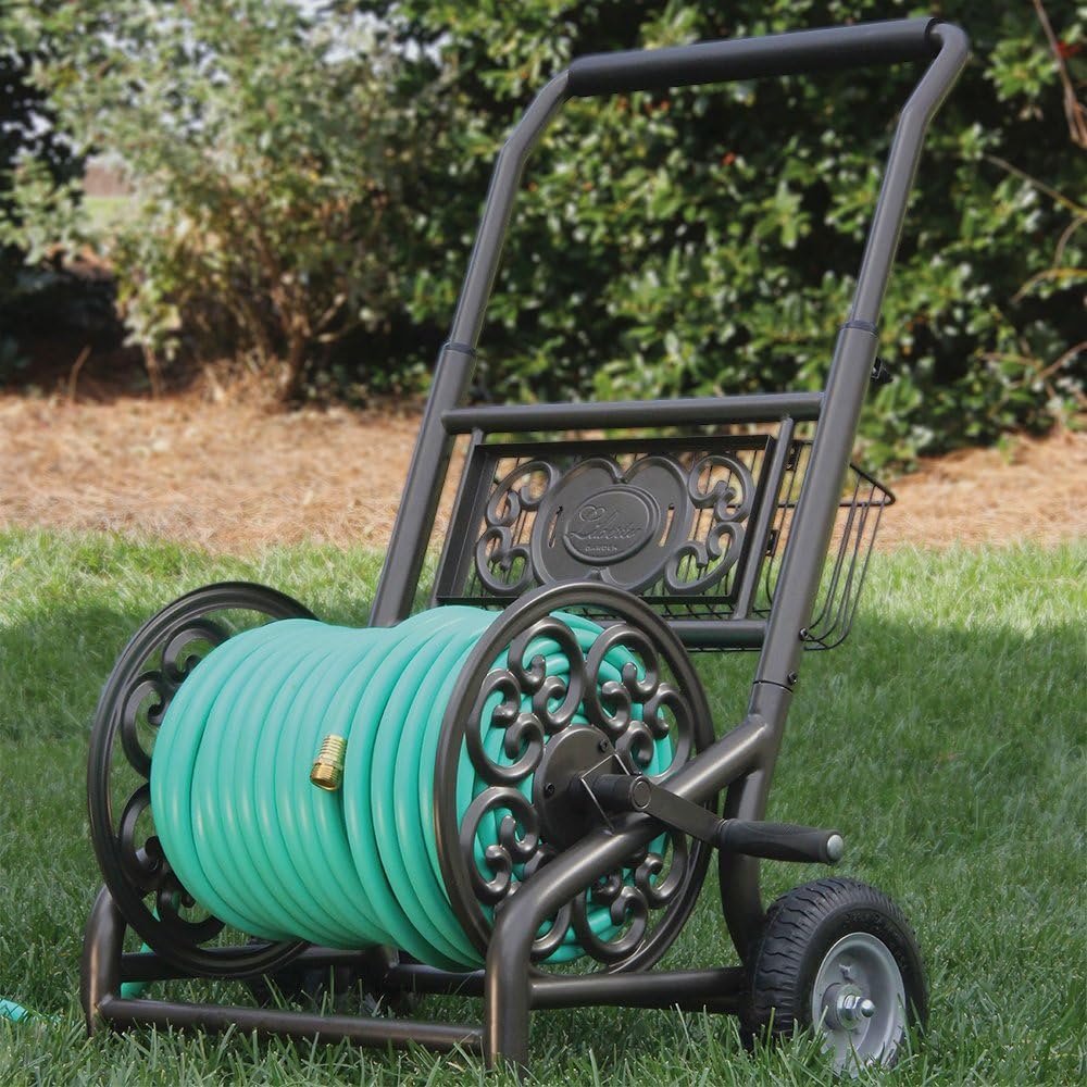 Bronze 2-Wheel Garden Hose Reel Cart C252197
