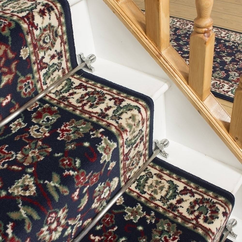 Persian Blue Stair Carpet Runner 4 foot M7277