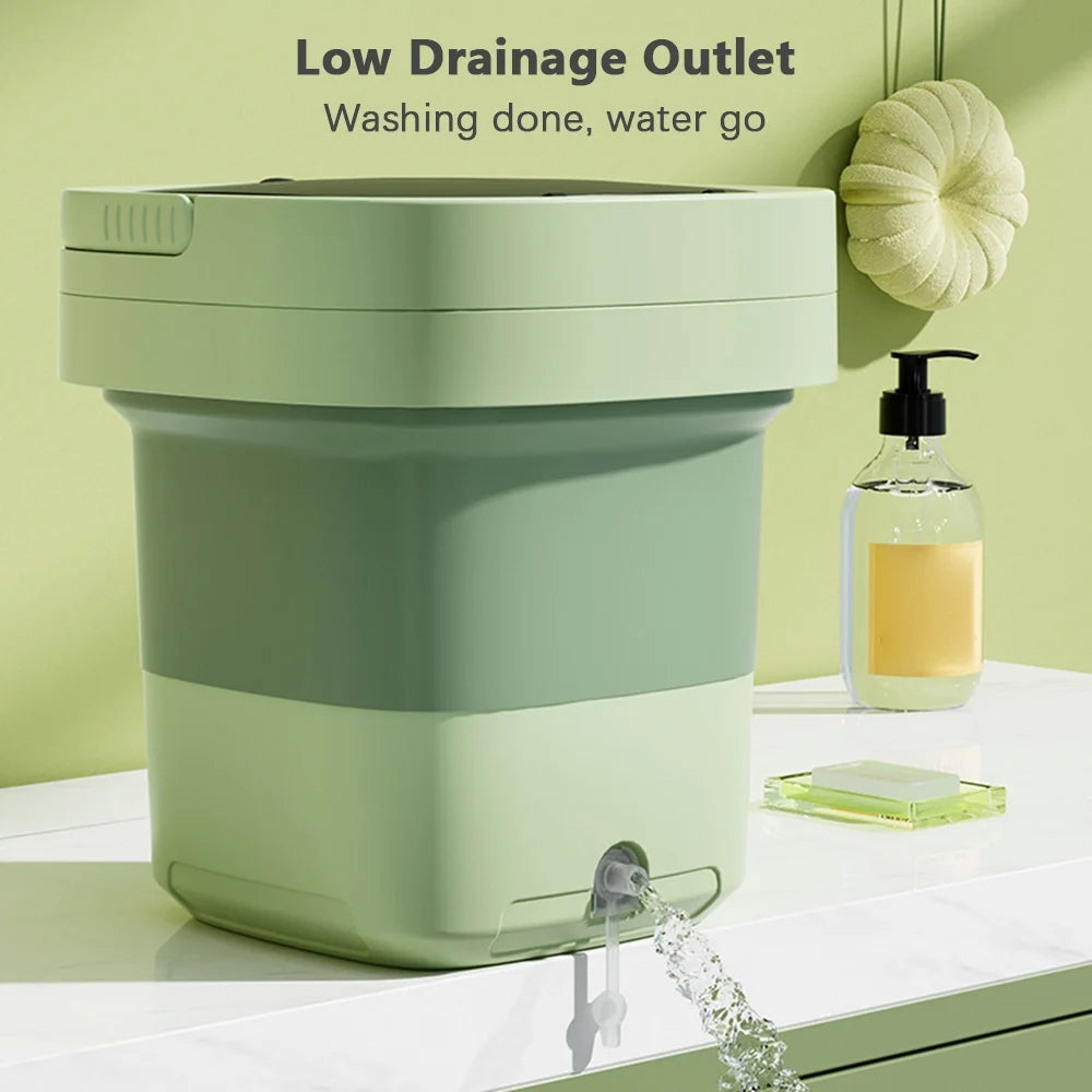 Portable Spin Dryer with Drain Basket and Drain Hose M342