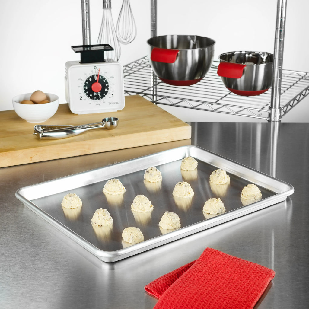 Natural Aluminum Half Sheet Pan, 18 x 13 x 1 inch, 2-Pack L48657
