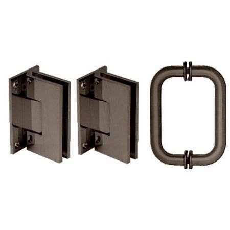 Oil Rubbed Bronze Shower Pull and Hinge Set Z9628