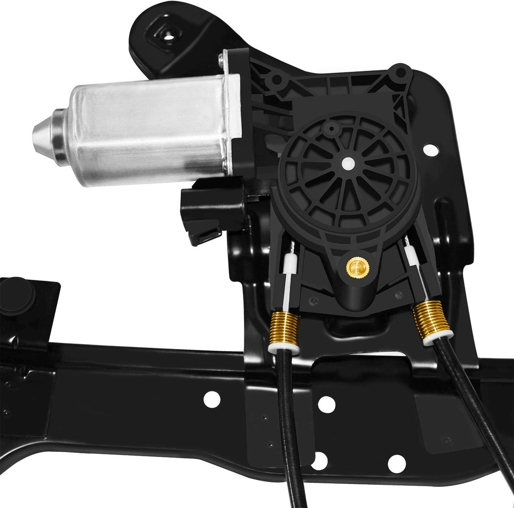 Rear Passenger Power Window Regulator Compatible for 2001-2006 GMC Sierra 2500 HD 3500 & Chevrolet Suburban Silverado 1500 Cadillac Escalade Pack of 2 L2386