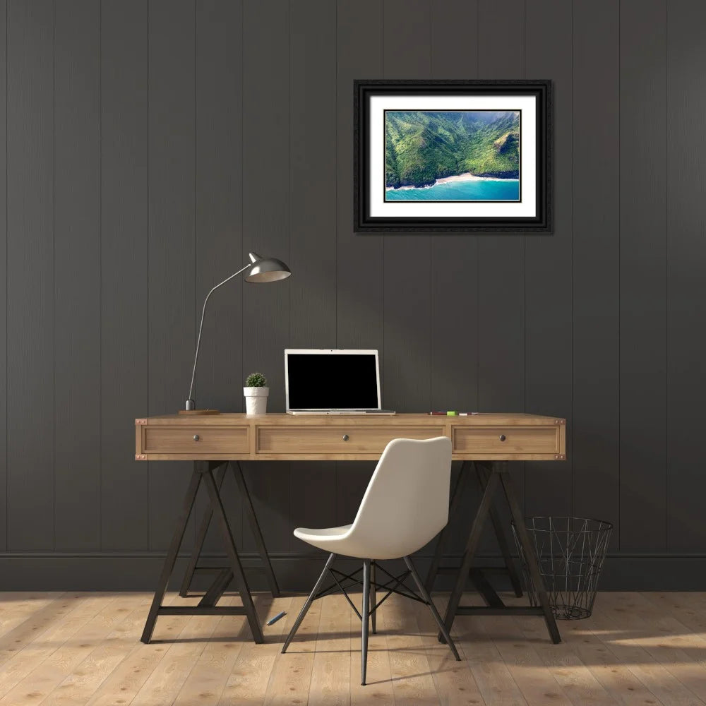Black Ornate Wood Framed Art Print D70662