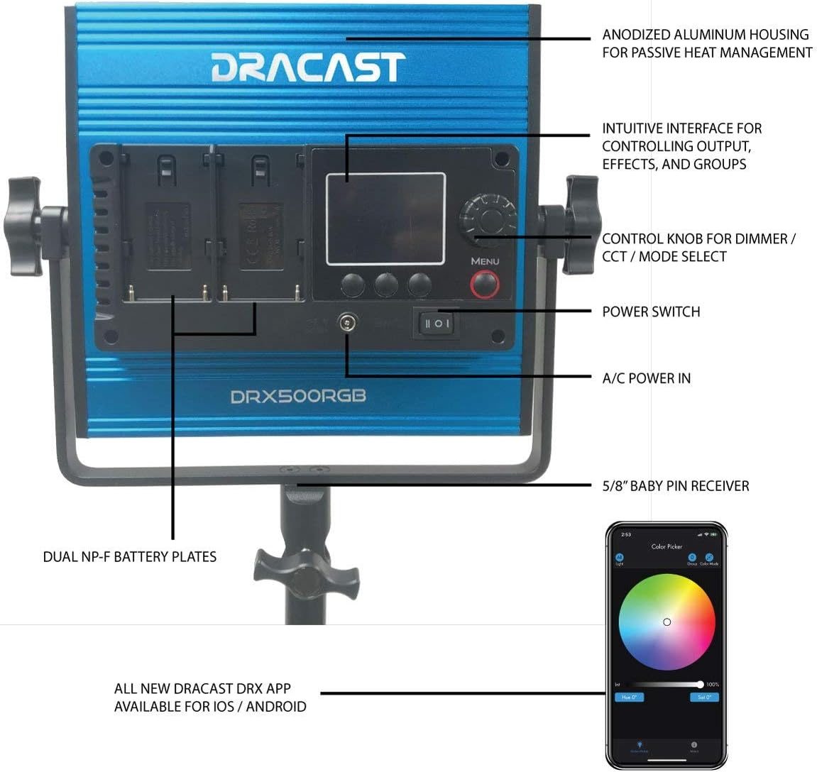 RGB and Bi-Color LED Video Light E997