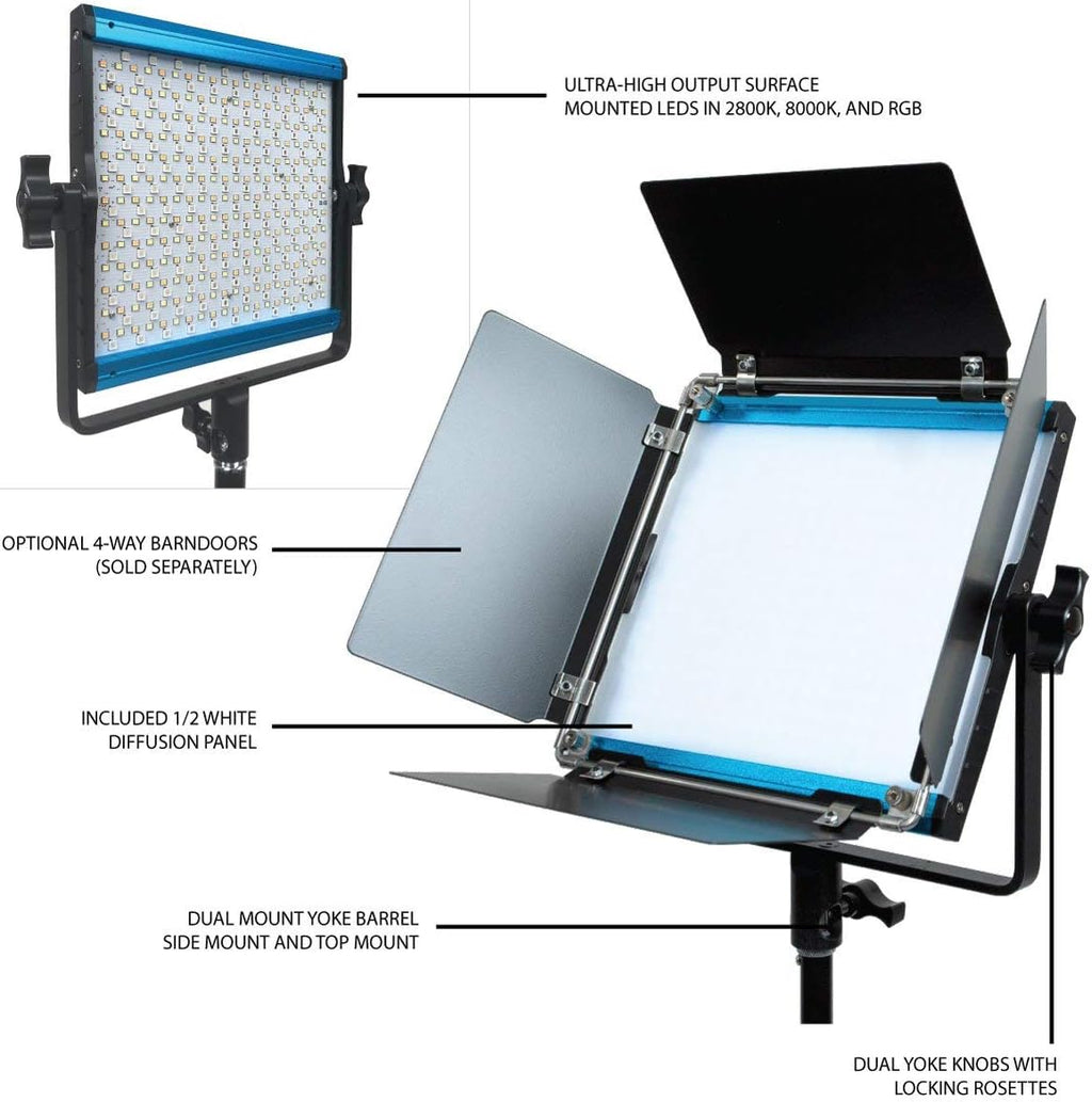 RGB and Bi-Color LED Video Light E997