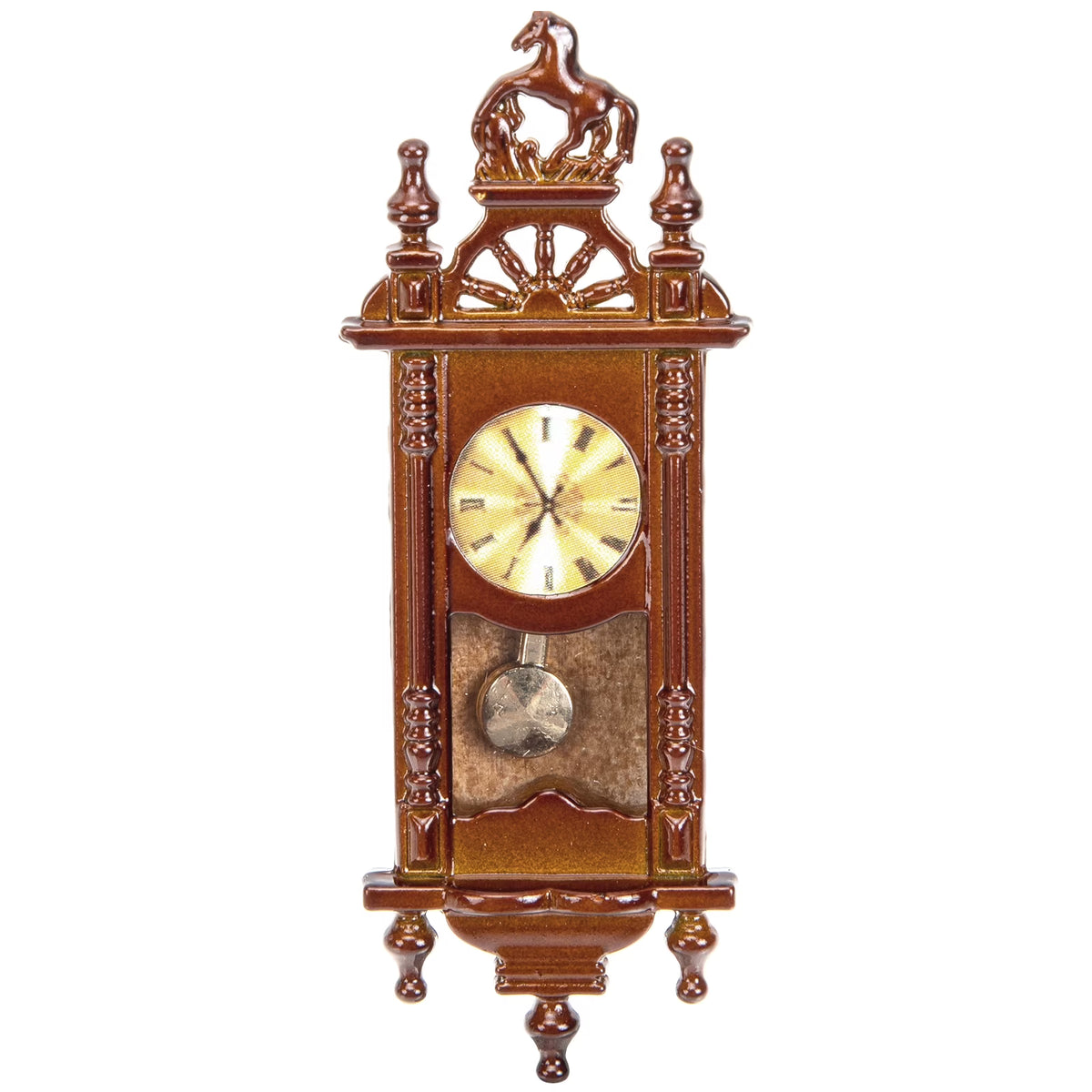 Metal Dollhouse Hanging Clock Toy Doll Furniture S7873