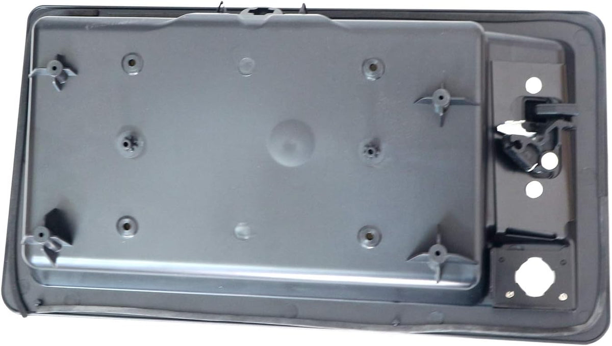 Rear Passenger Side Exterior Cargo Door Handle & License Plate Housing Frame Bracket for Ford Van E150 E250 E350 Pack of 2 Q28925