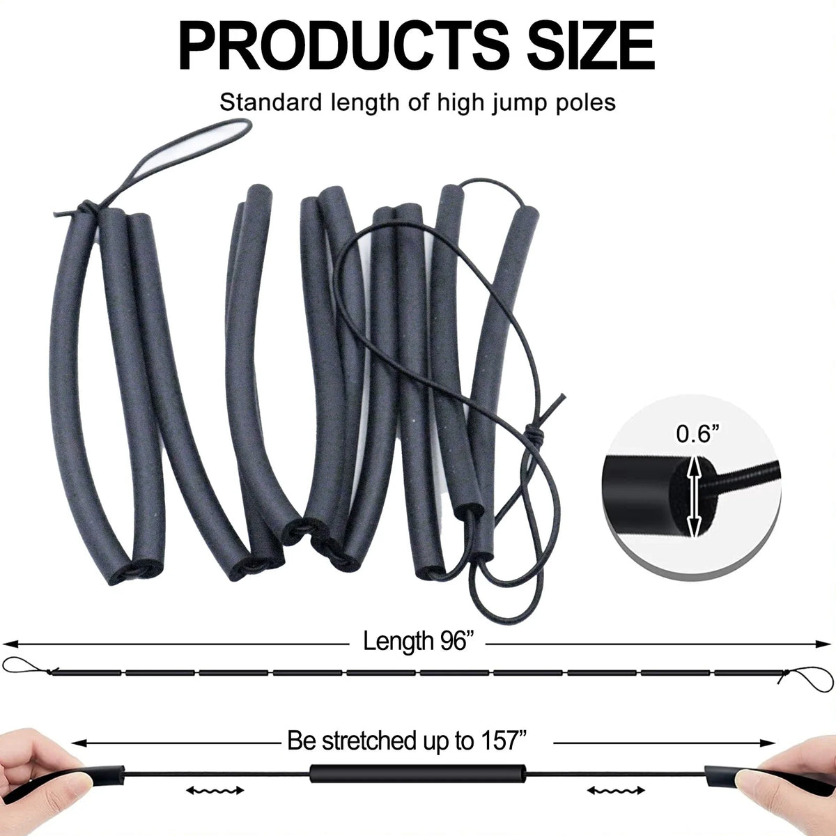High Jump Bungee Elastic Crossbar Training Equipment X241