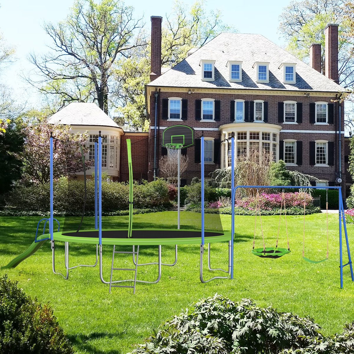 14 ft. Trampoline with Swing and Ladder N87960