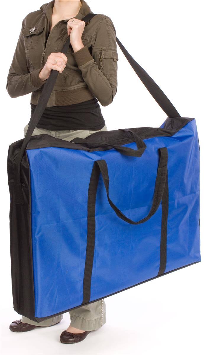 6-Panel Tri-Panel Display Stand with Blue Hook & Loop Fabric L133619