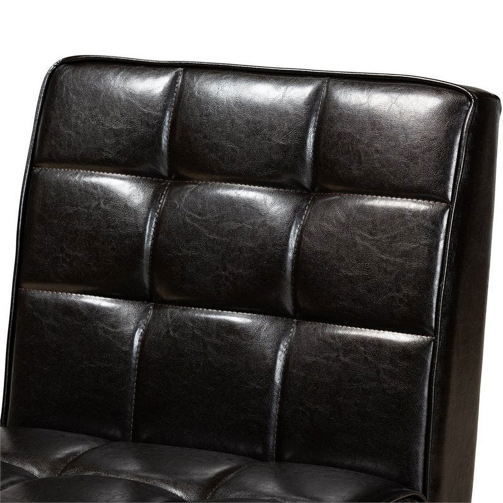 Brown Finished Wood Dining Chair L2316