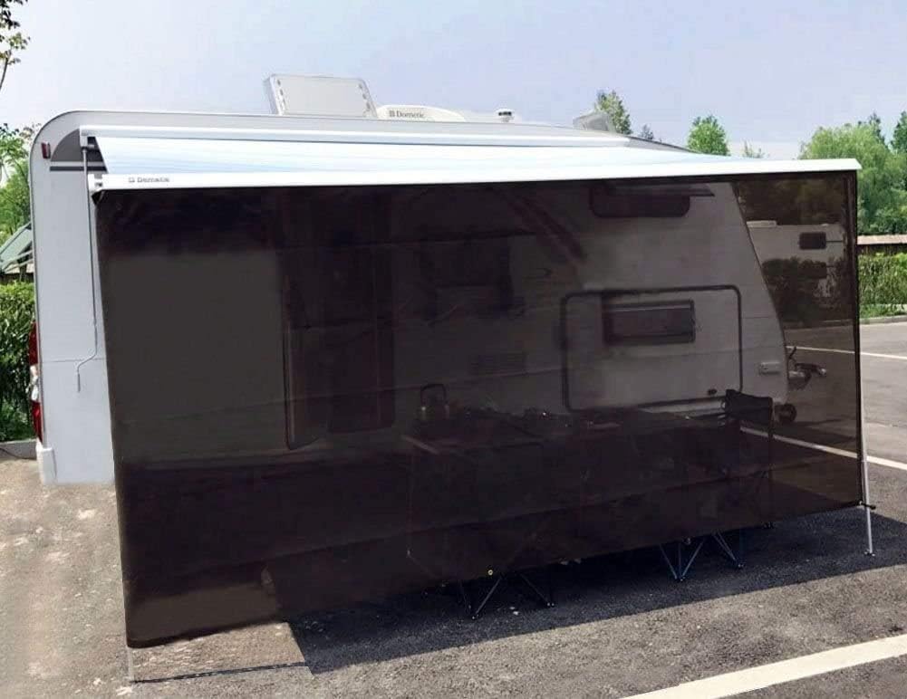 7'X10'3'' Black Mesh RV Awning Sunshade Screen Z661