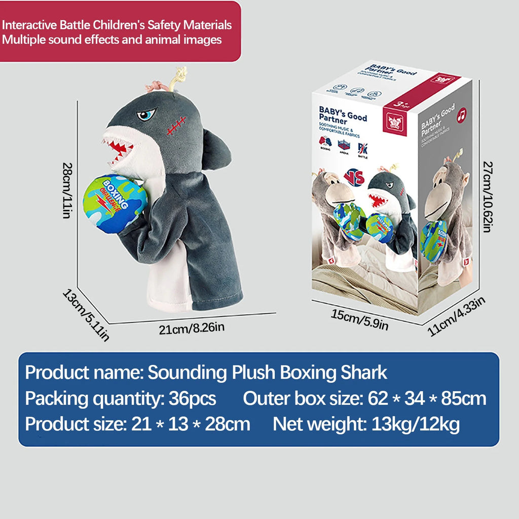 Boxing Monkey Hand Doll Plush Toy N2357