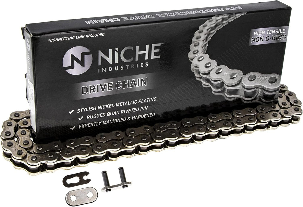 Drive Sprocket Chain Combo Front 16 Rear 48 Tooth 520NZ Standard 116 Links Pack of 2 R495066
