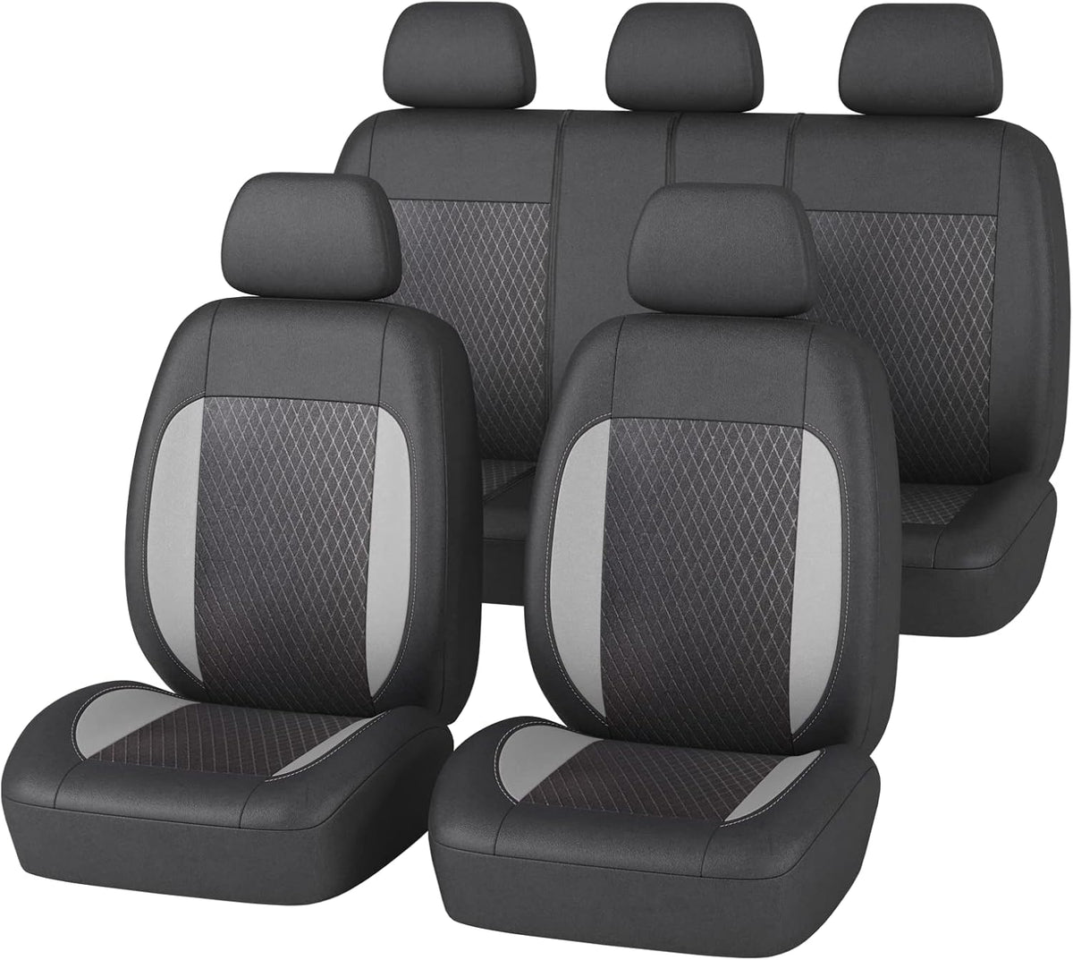 Black and Gray Waterproof Neoprene Car Seat Cover Y69224