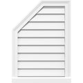 Octagonal Surface Mount PVC Gable Vent with Brickmould K256671