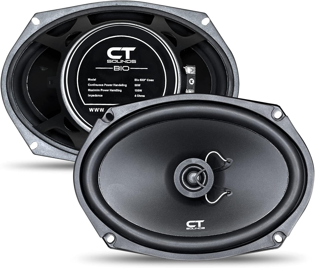 6x9 Inch Coaxial Car Speakers, 200 Watts Max, Pair N697