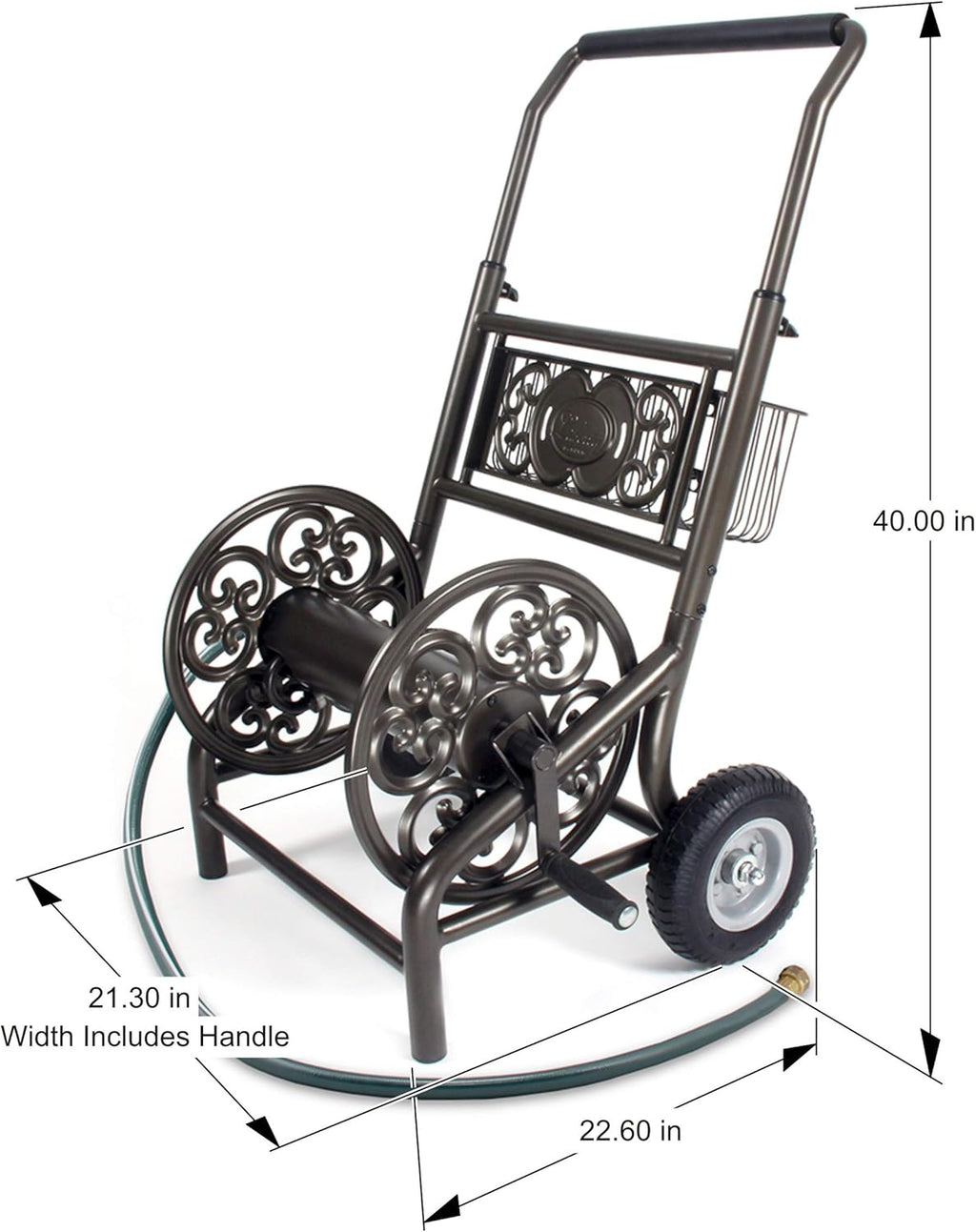 Bronze 2-Wheel Garden Hose Reel Cart C252197