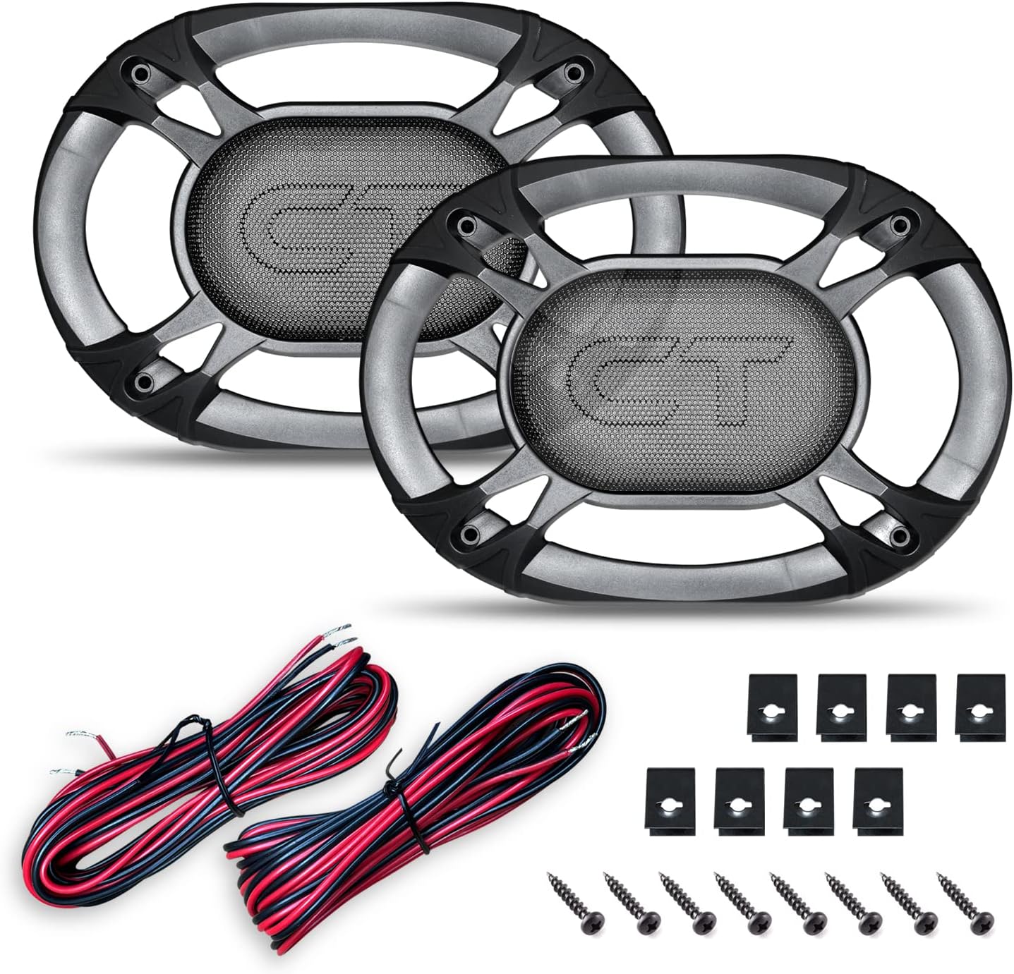 6x9 Inch Coaxial Car Speakers, 200 Watts Max, Pair N697