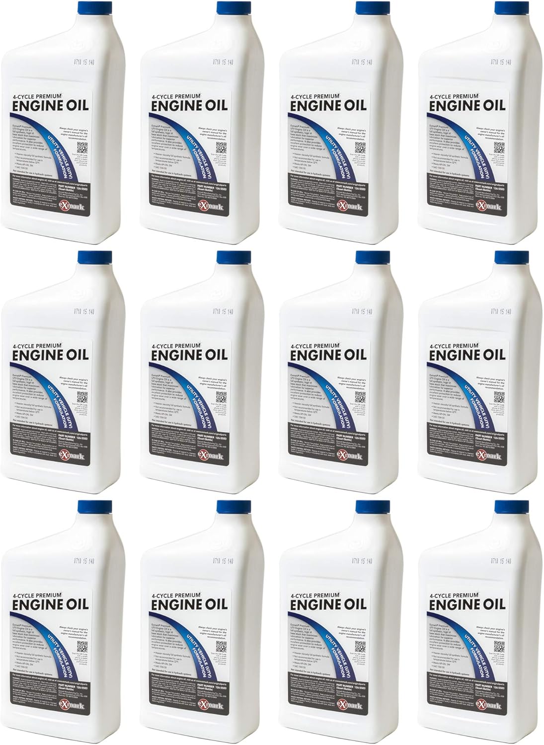 12 Pack UTV Engine Oil 15W-50 Quart Bottle A133