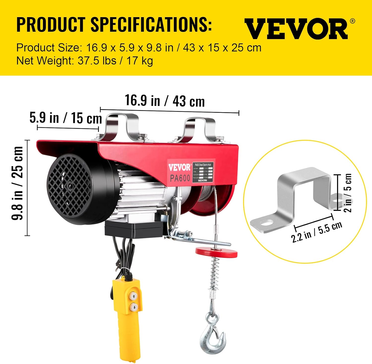 Electric Hoist with Remote Control S586