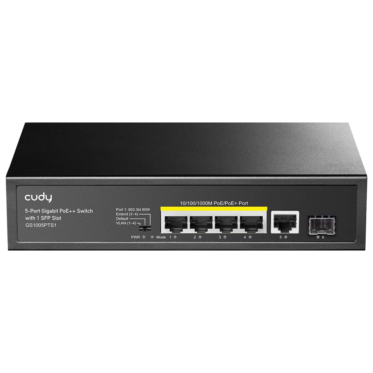 5 Port Gigabit PoE+ Switch 120 W, 4 PoE Ports, 1 SFP, Pack of 2 Z5329