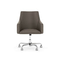 Washed Gray Leather Box Chair Z327093