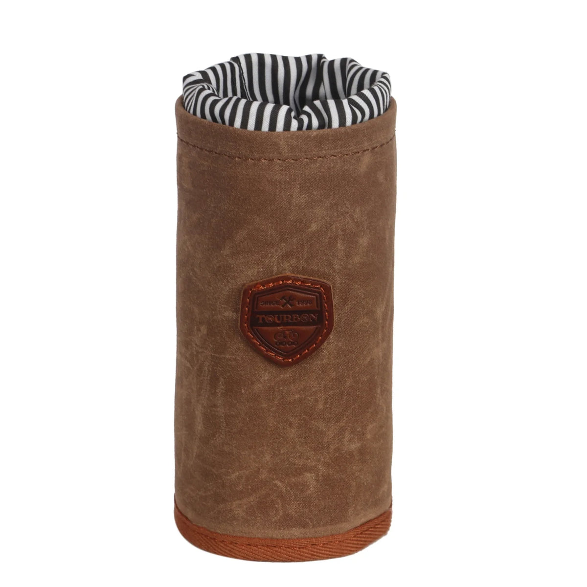Canvas Bike Coffee Cup Holder Cage Handlebar Mount Bottle Kettle Pouch Brown U8552