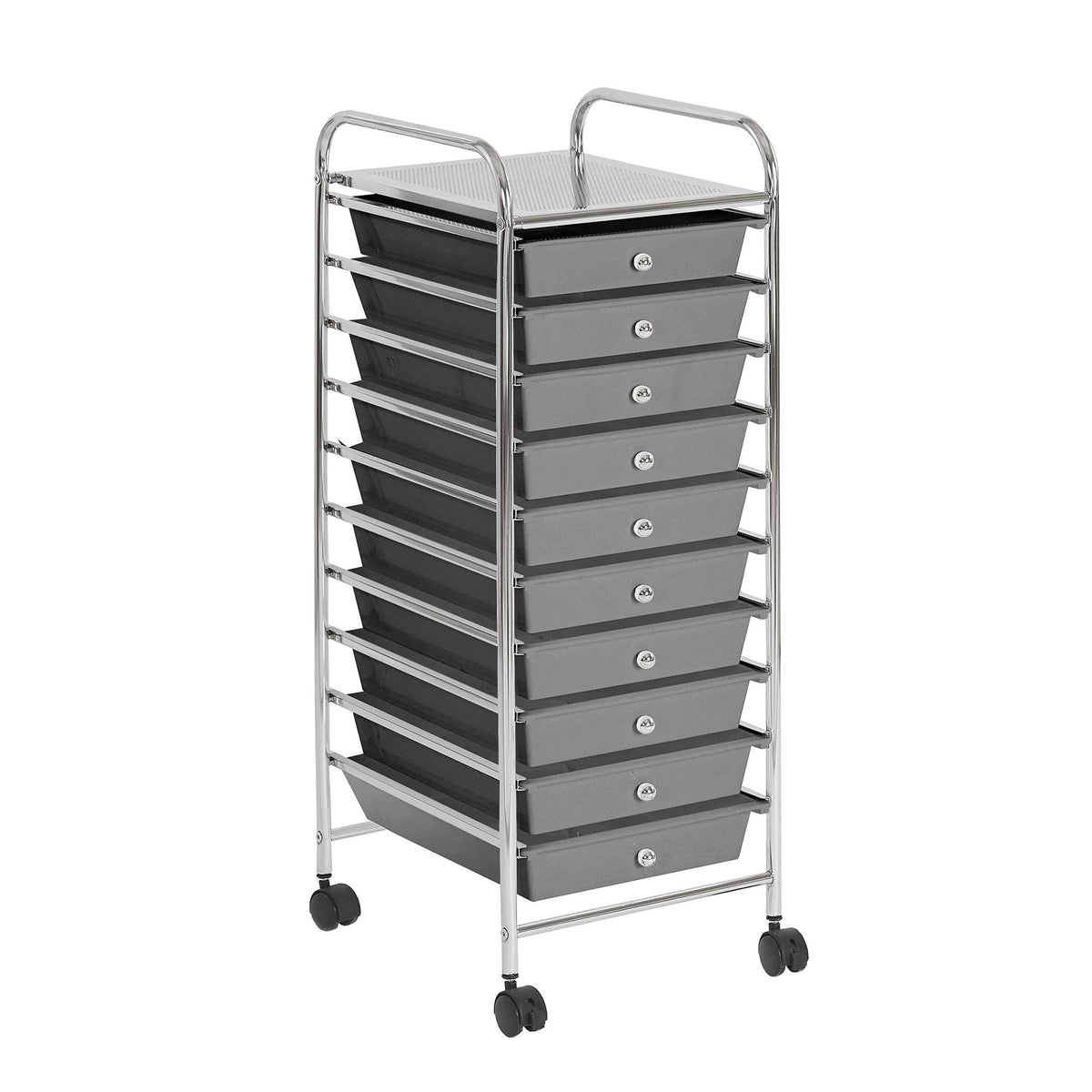 10-Tier Metal Rolling Cart L721