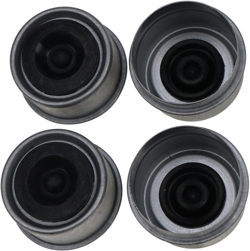 1.98 Posi-Lube Grease Dust Cap Cover with Rubber Plugs for Trailer Axles Wheel Hubs (4 pcs) Pack of 2 I52328