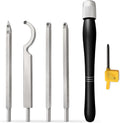 Carbide Tipped Wood Turning Tool Set, 5pc, Pack of 2 L33554