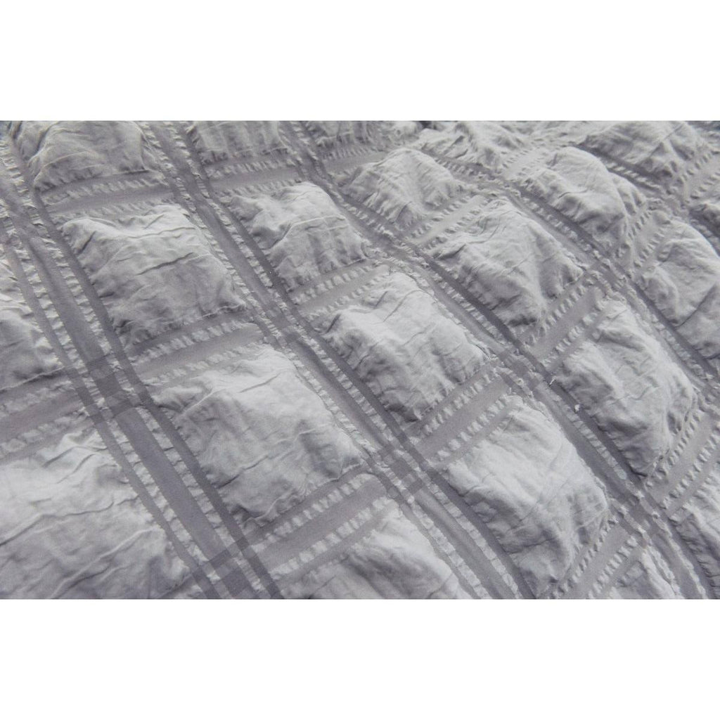 Grey Oversized Waffle Comforter 3 PC Set Full/Queen I105969