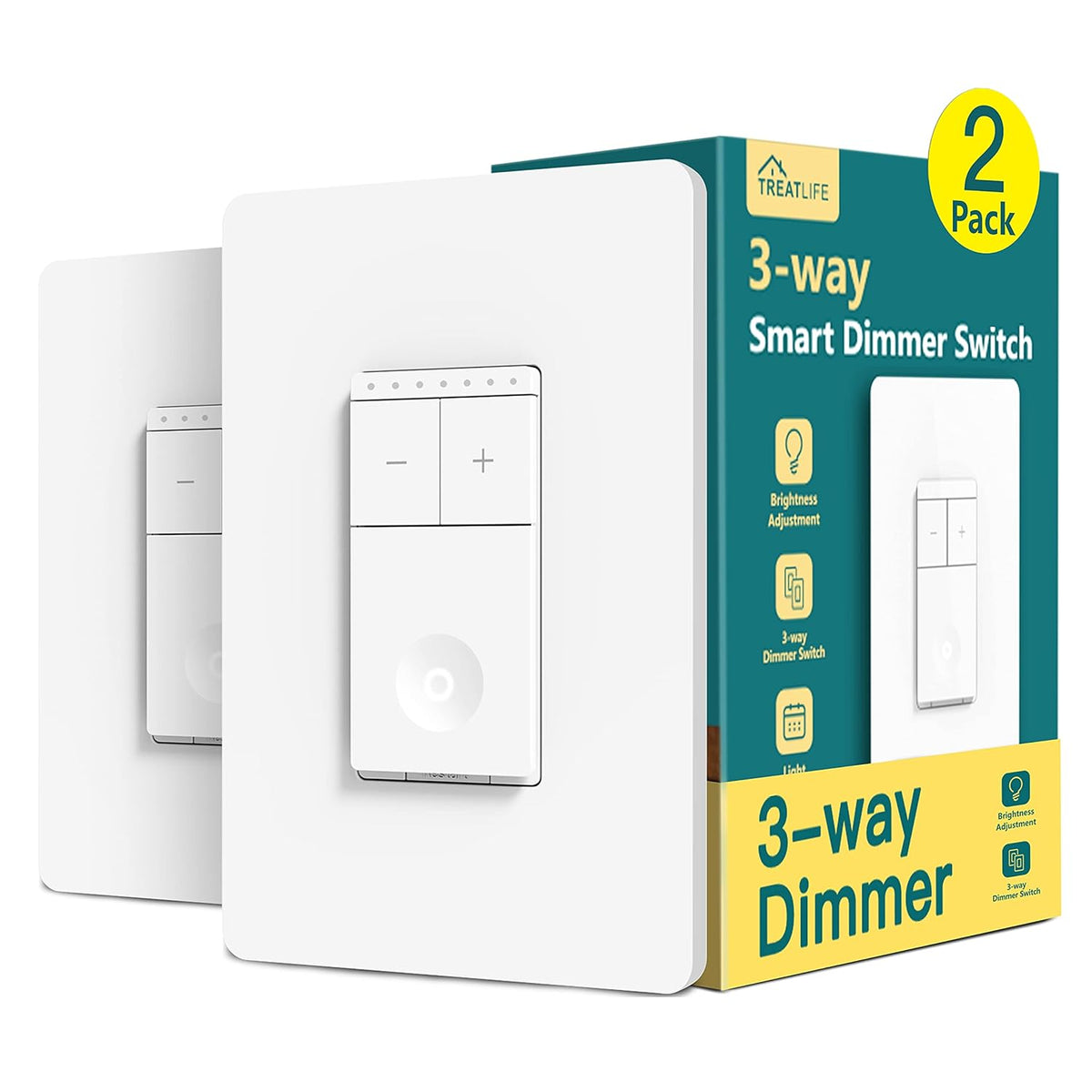 3 Way Smart Dimmer Switch 2 Pack WiFi Light Switch G97054