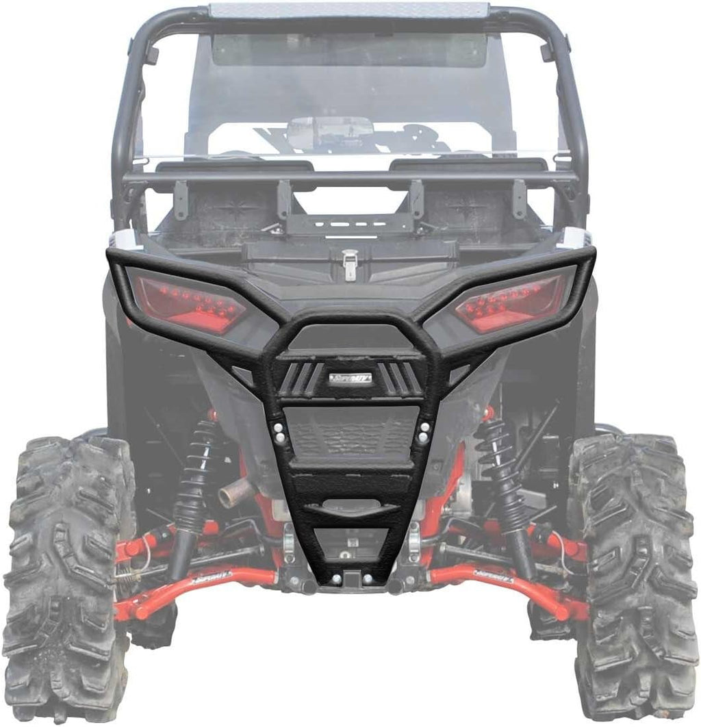 Red 1.75" Heavy-Duty Steel Tubing Rear Bumper Q811930