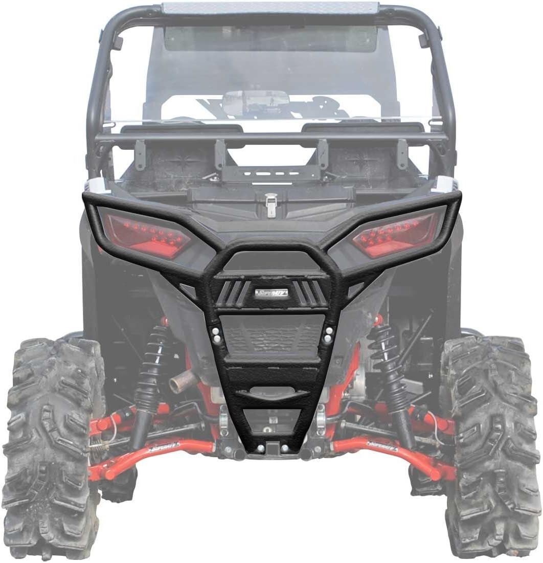 Red 1.75" Heavy-Duty Steel Tubing Rear Bumper Q811930
