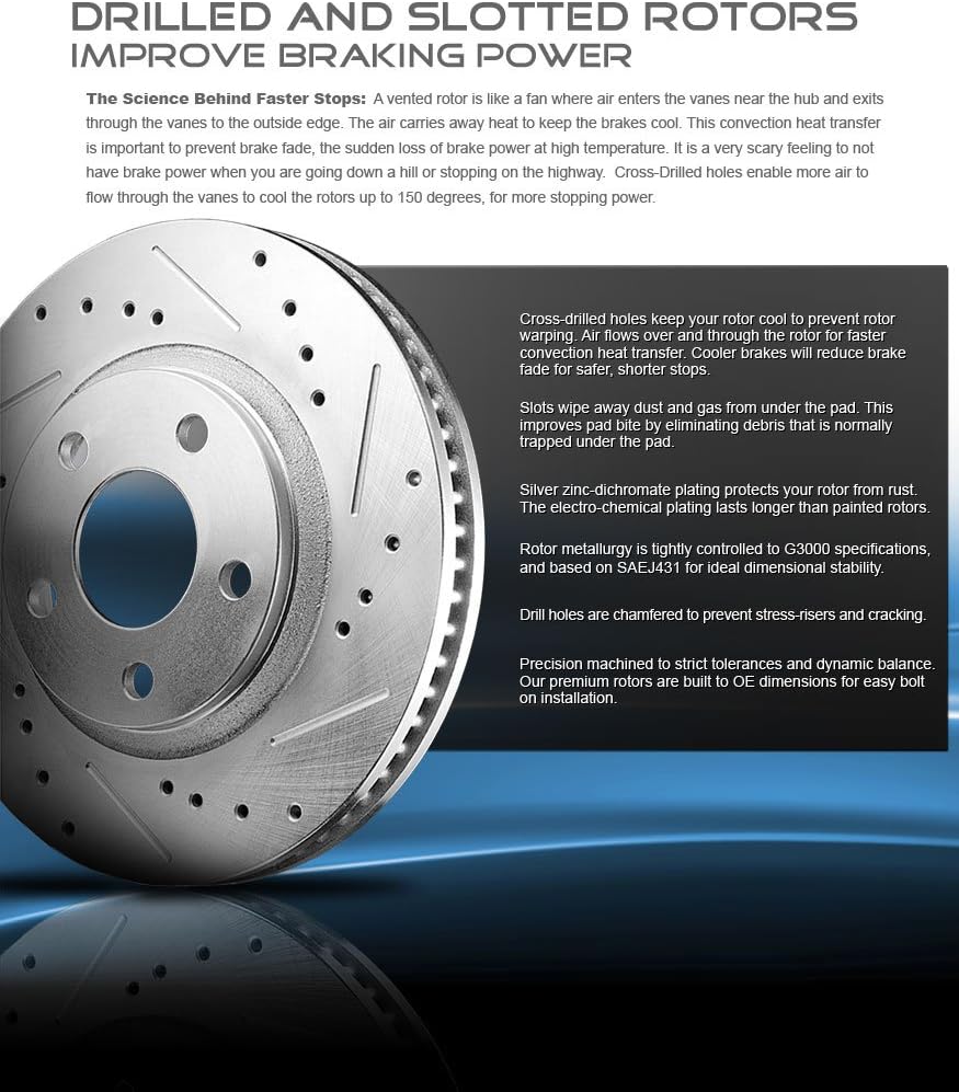 Brake Rotors with Ceramic Pads and Hardware K110140