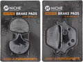 Semi-Metallic Brake Pad Set Pack of 2 Q373