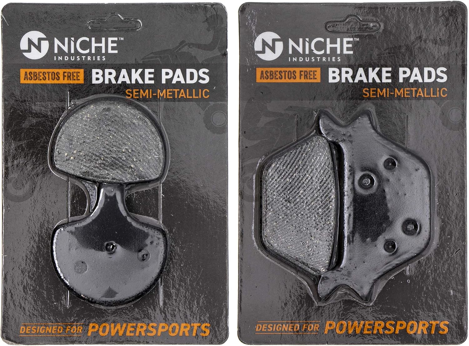 Semi-Metallic Brake Pad Set Pack of 2 Q373