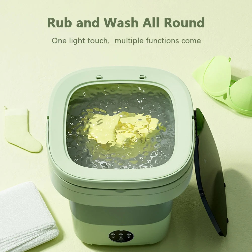 Portable Spin Dryer with Drain Basket and Drain Hose M342