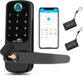 Keyless Entry Smart Door Lock with Keypad, Black E886676